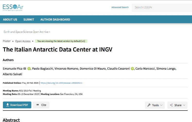 Earth and Space Science Open Archive