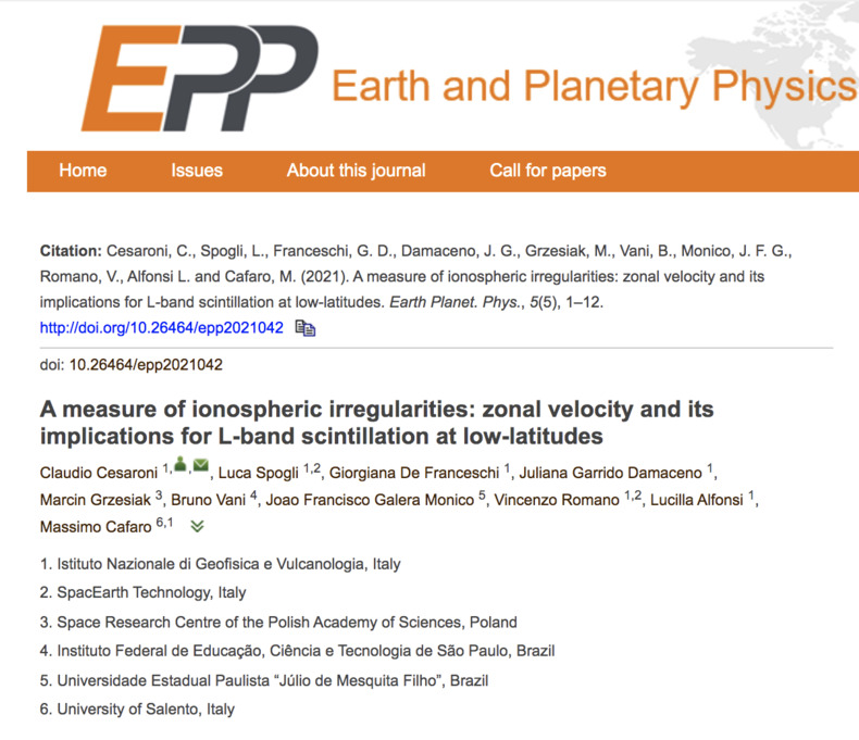 Earth and Planetary Physics