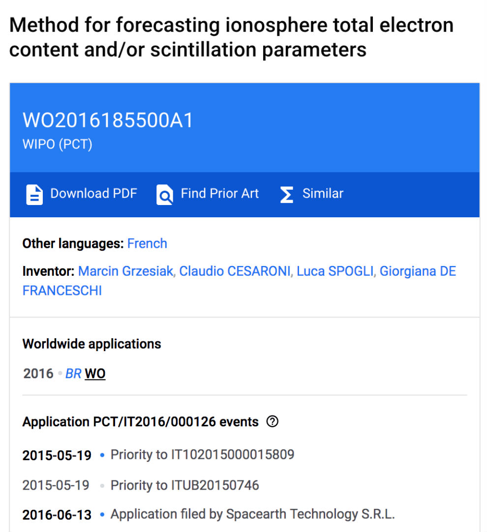 spacearth patent